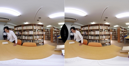 【VR】真面目な図書委員の希咲さんはノーパン穴あきストッキングでアナルを見せつけ誘惑してくるド変態ビッチ！ 希咲那奈 